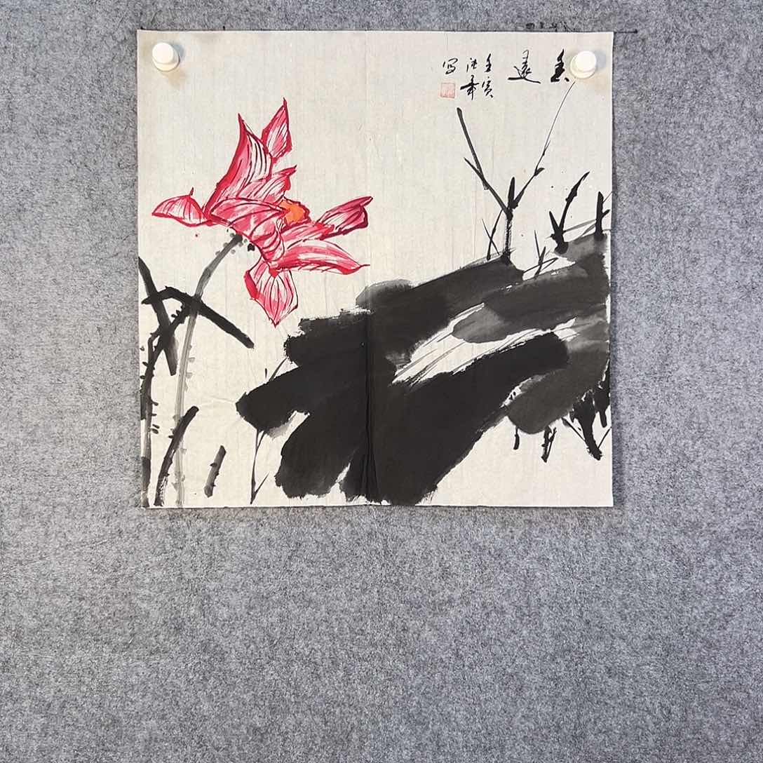 国画376 花鸟在此处飞翔也不太可能