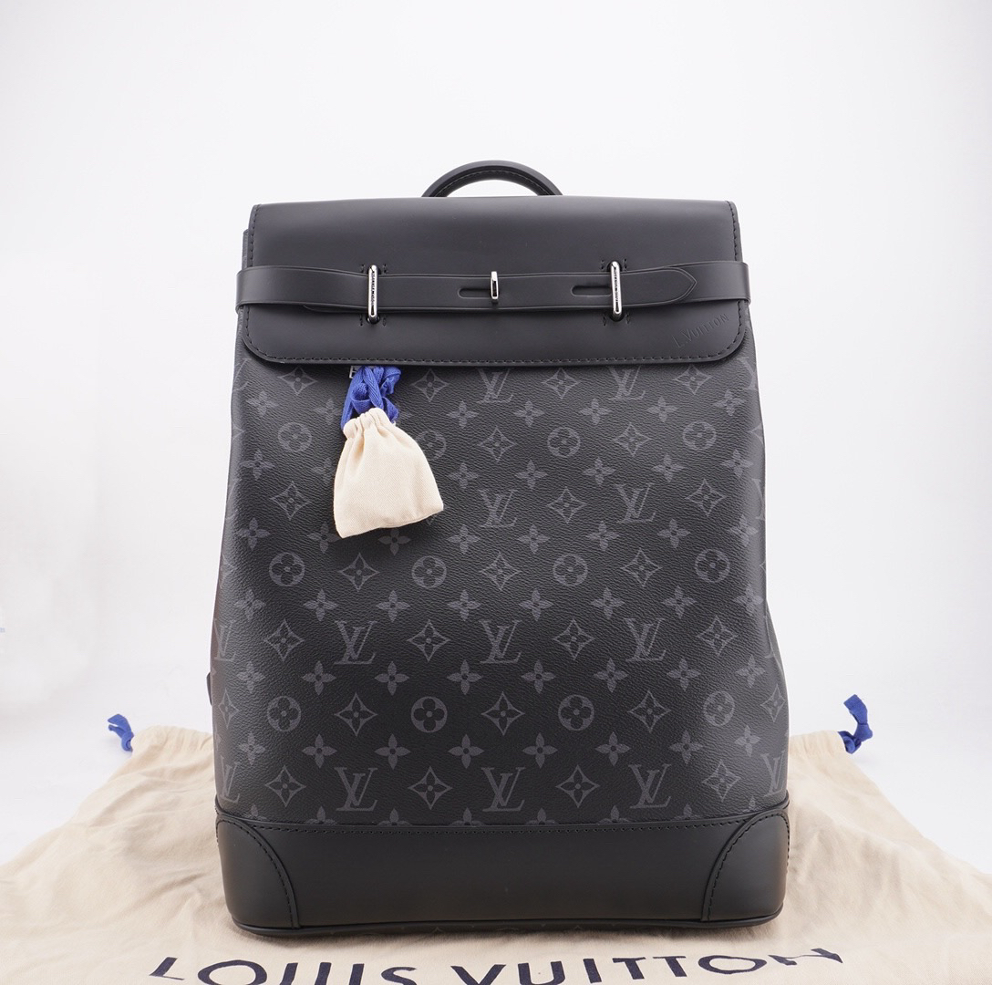 全新未使用 LV 闲置 Steamer经典老花双肩包32/45/14 F629