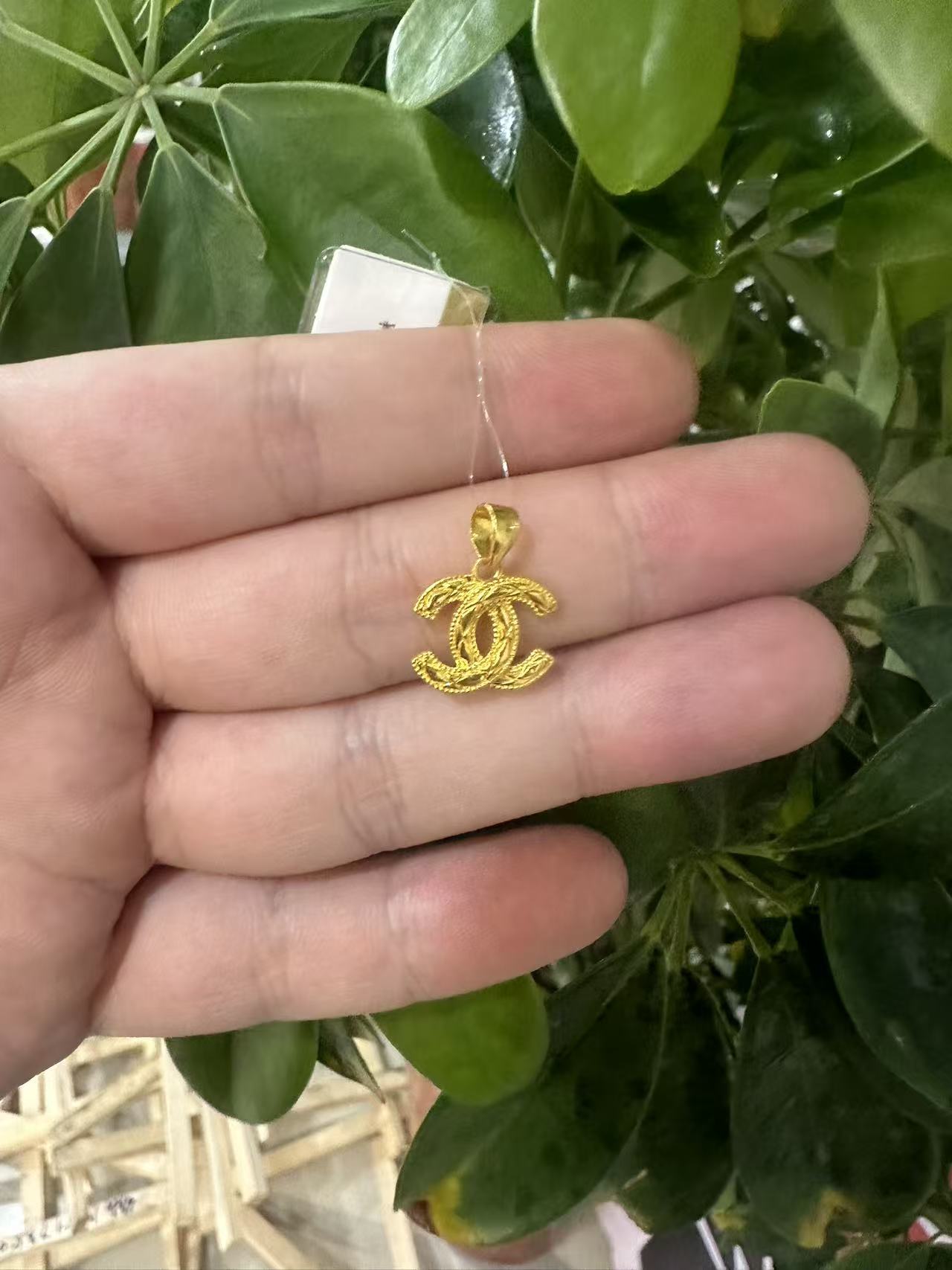 5G足金999吊坠送女友