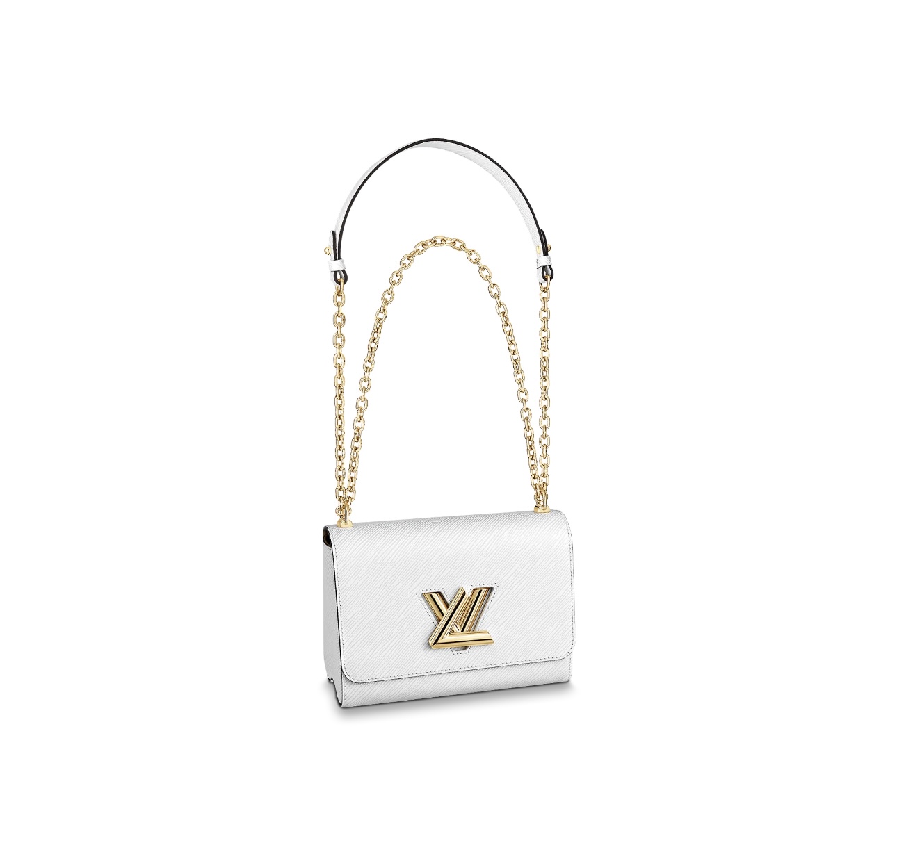 99新 LouisVuitton/路易威登 Twist白色中号直播间展示降级1