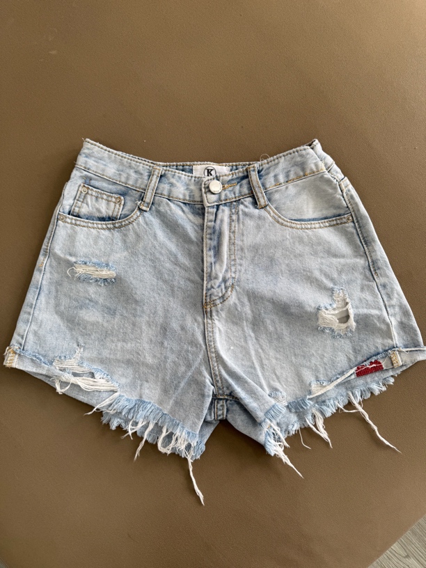 【苏州北京无锡南宁中心】水洗显瘦喇叭裤设计感印花牛仔裤短裤