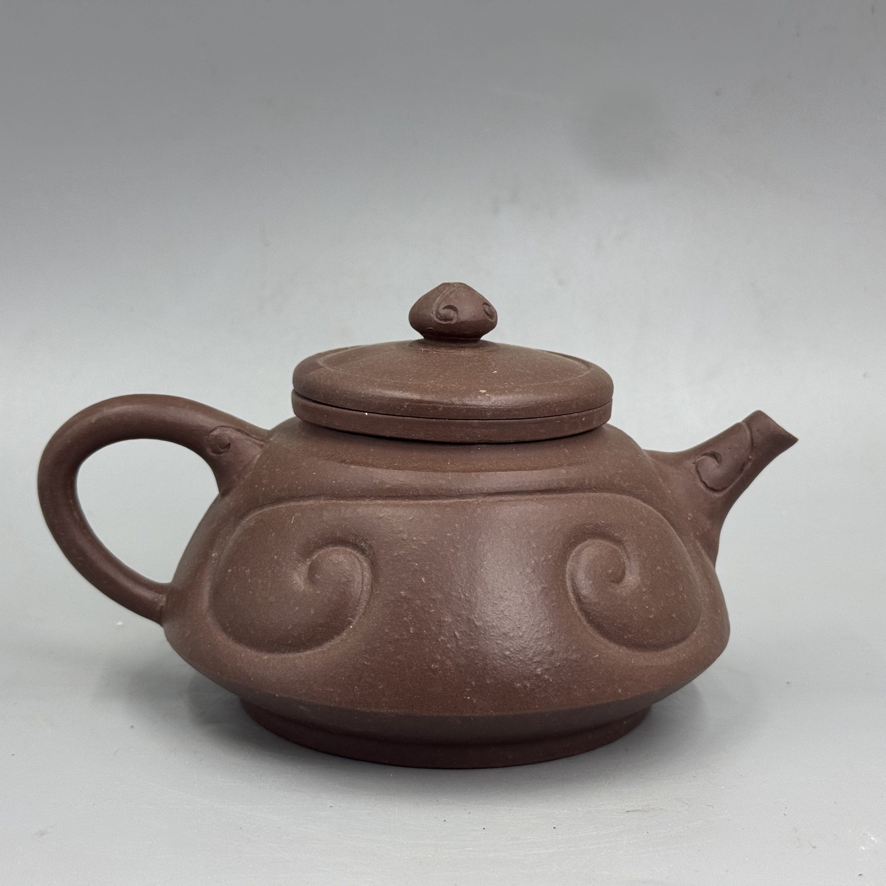 原矿段老紫泥紫砂茶壶（看底抖音私信）