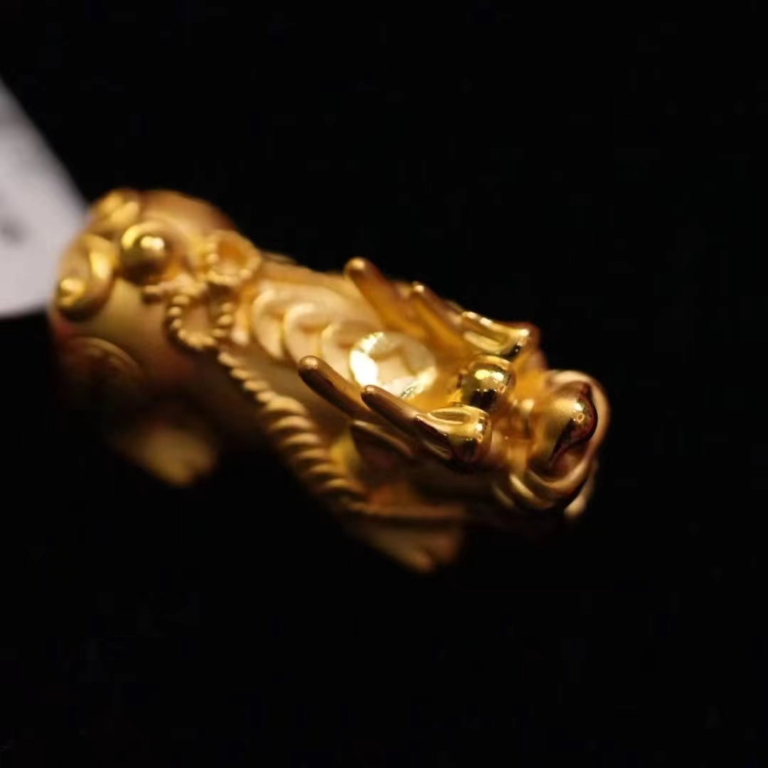 【巧玲专属】足金999祥云钱币貔貅吊坠（按实际克重多退少补）2.0