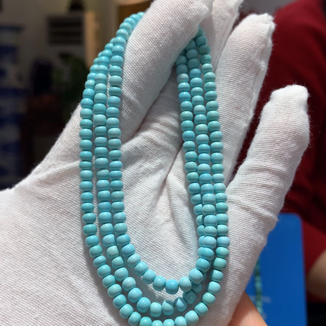 未镶嵌绿松石长链