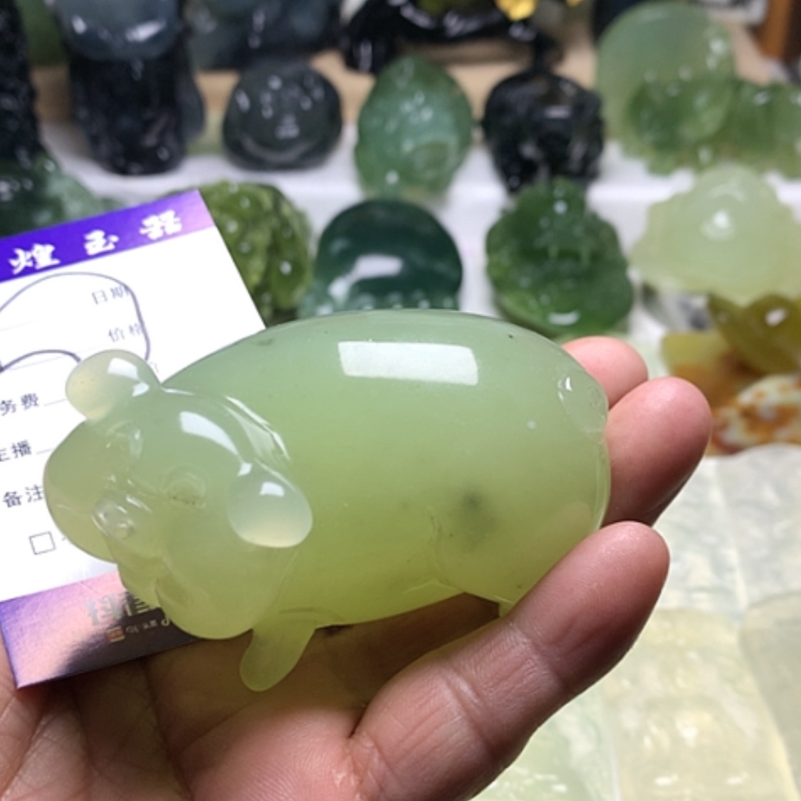 【闪购商品】蛇纹石玉颈饰合金