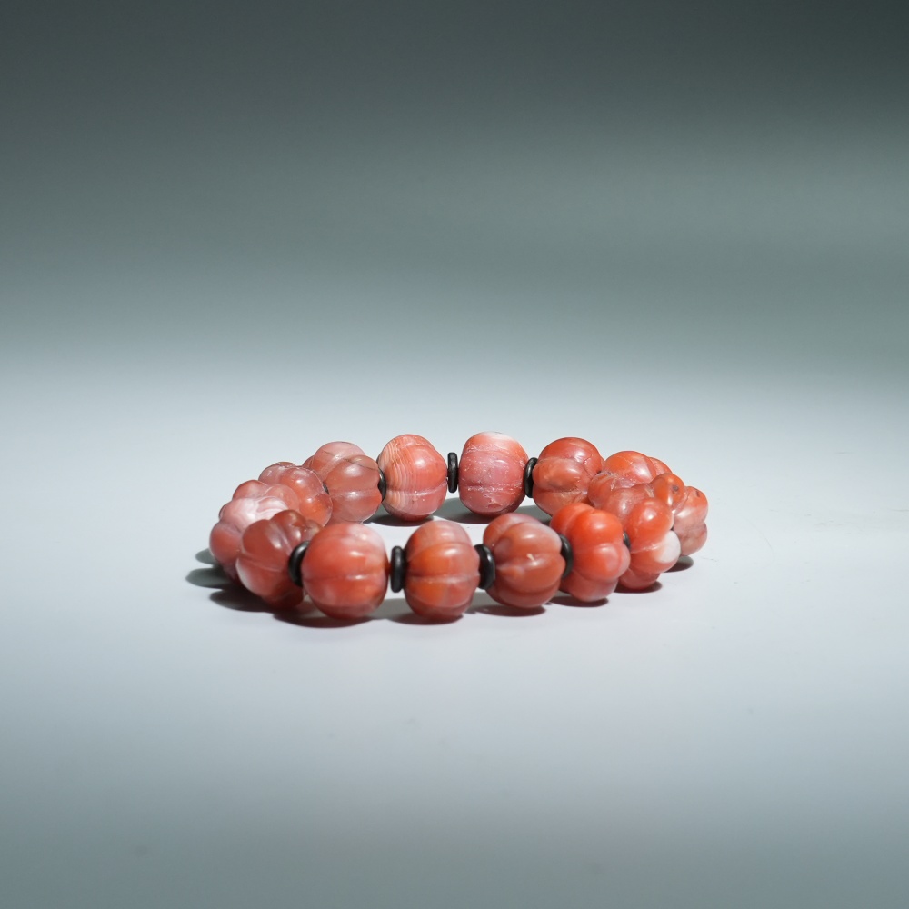 lot11511 民国 南红瓜珠手串