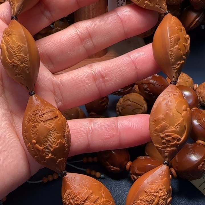 橄榄核吊坠山水无相