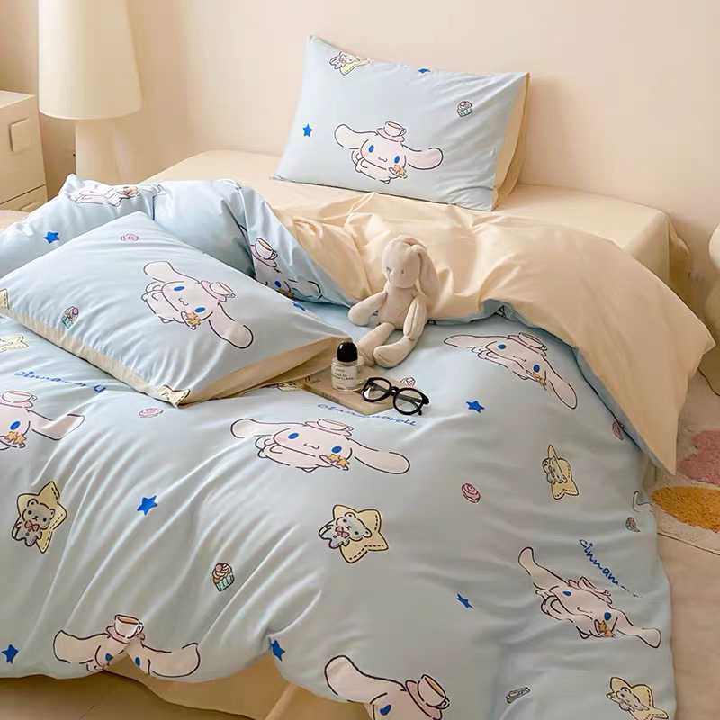 大版玉桂狗 1.8大被套全棉水洗棉毛巾绣可爱卡