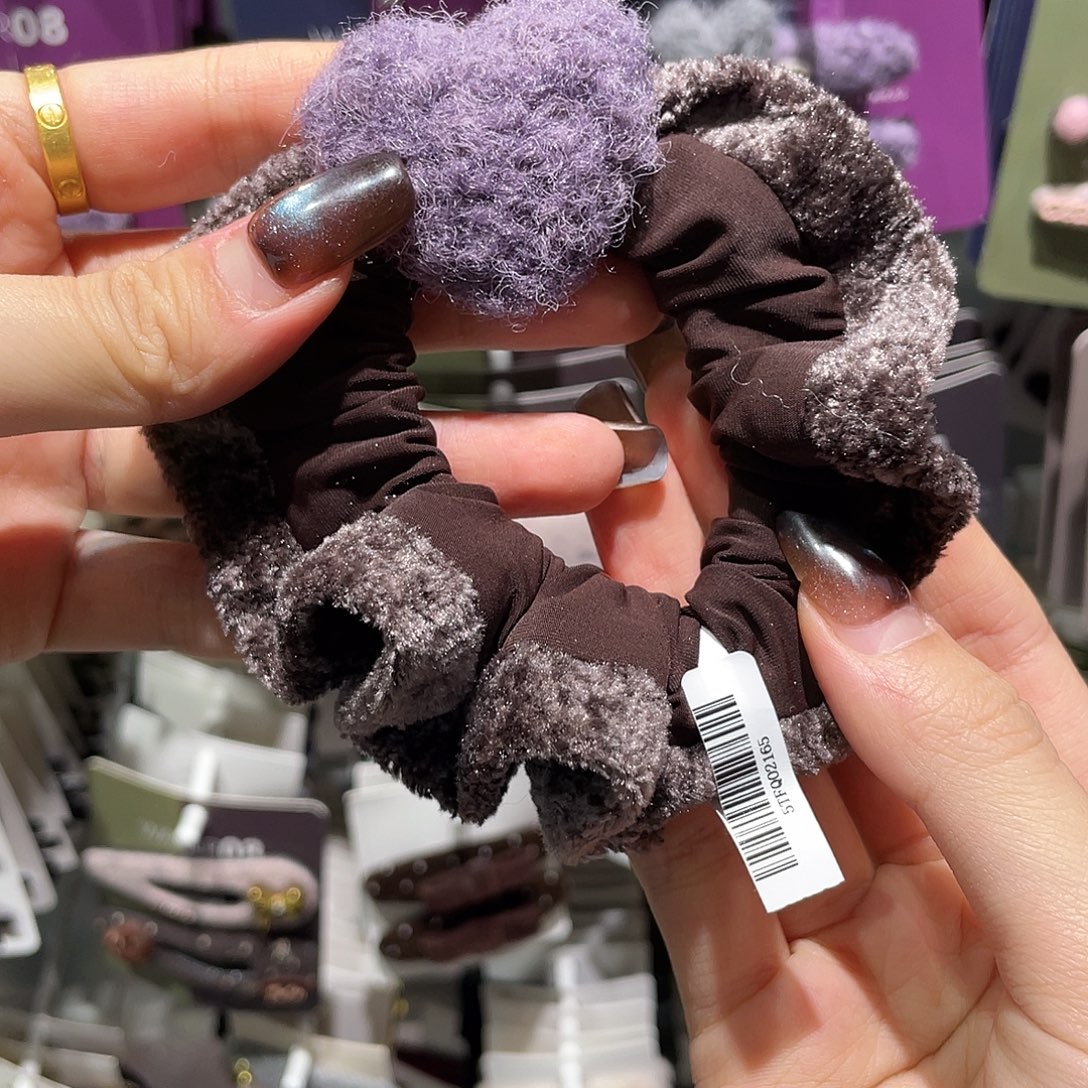 布艺非金属紫色爱心面膜