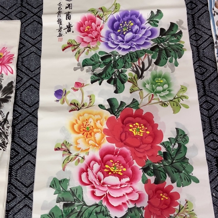 枕书斋画廊的直播间