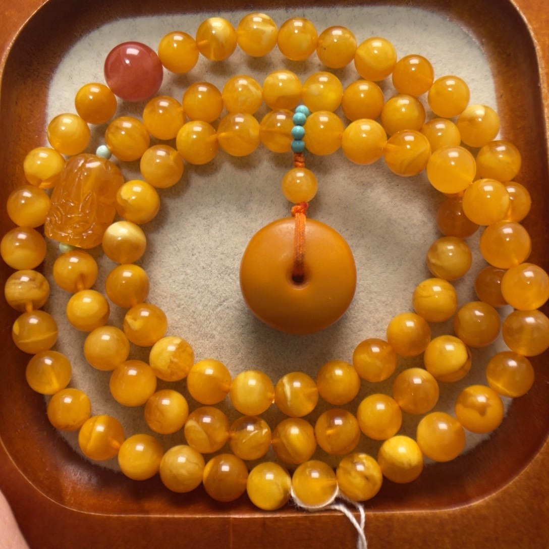 蜜蜡未镶嵌手串蜜蜡