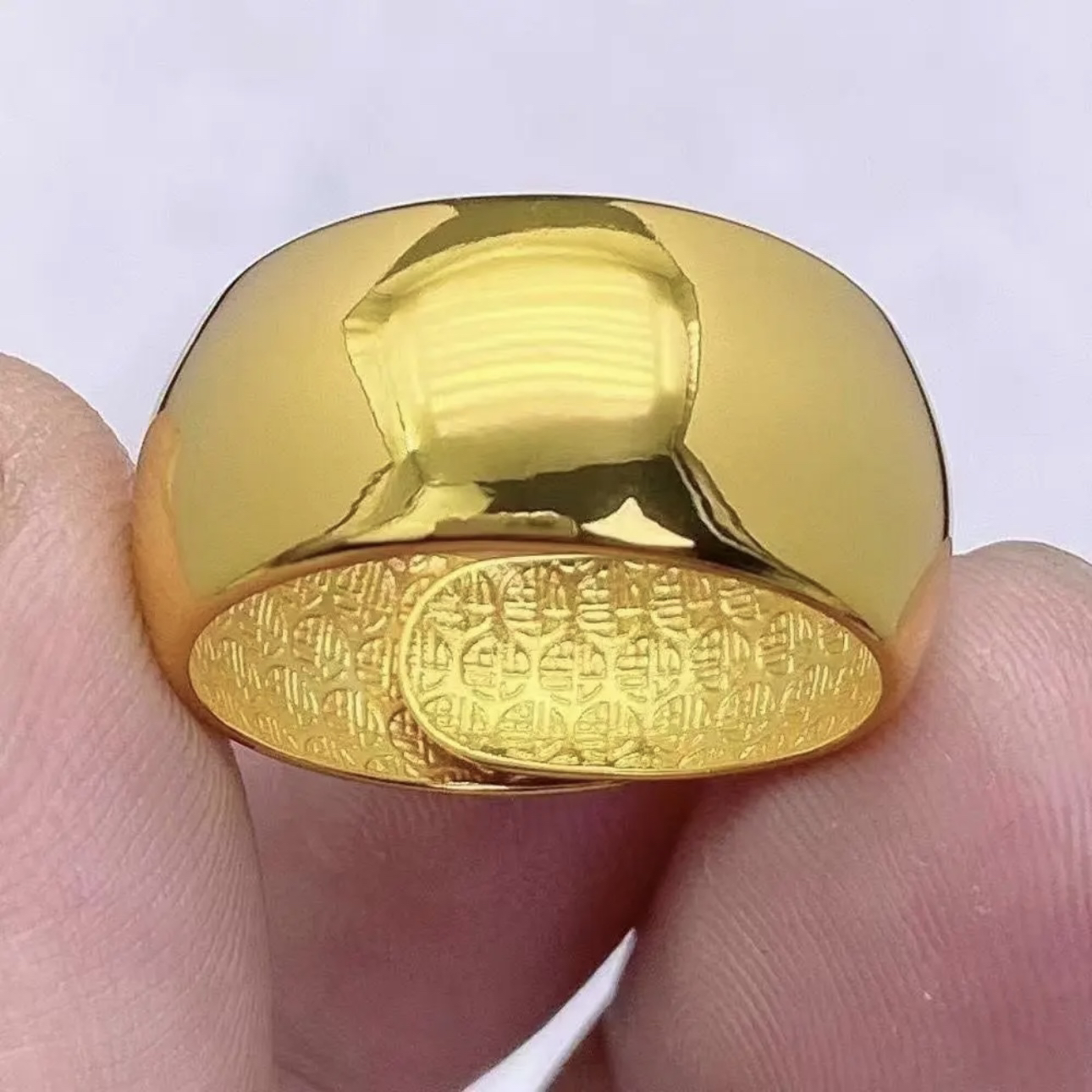 铜合金戒指 男士光面戒指