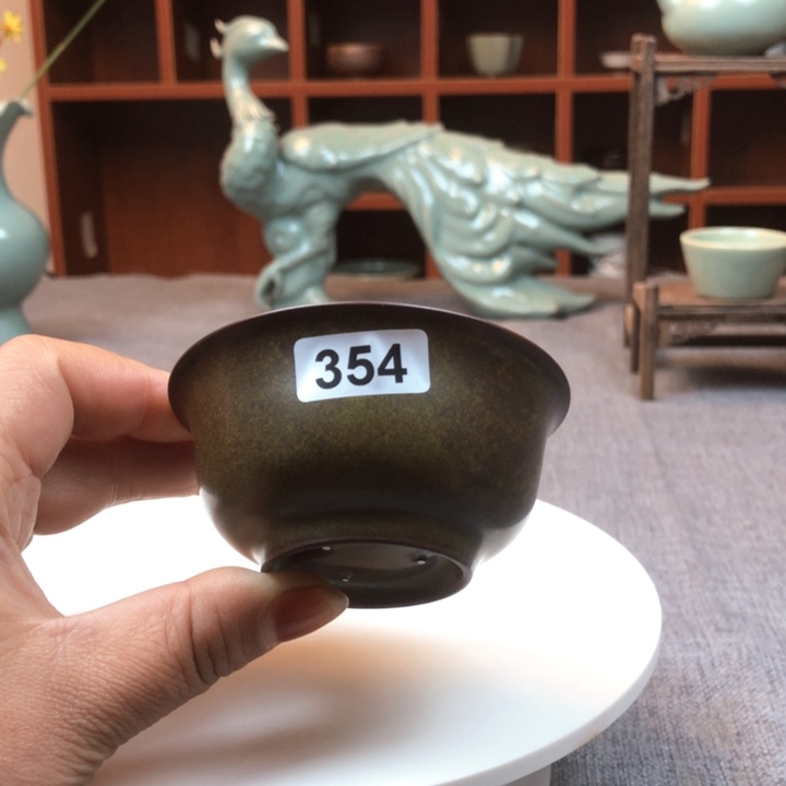 瓷片原矿紫晶釉压手
