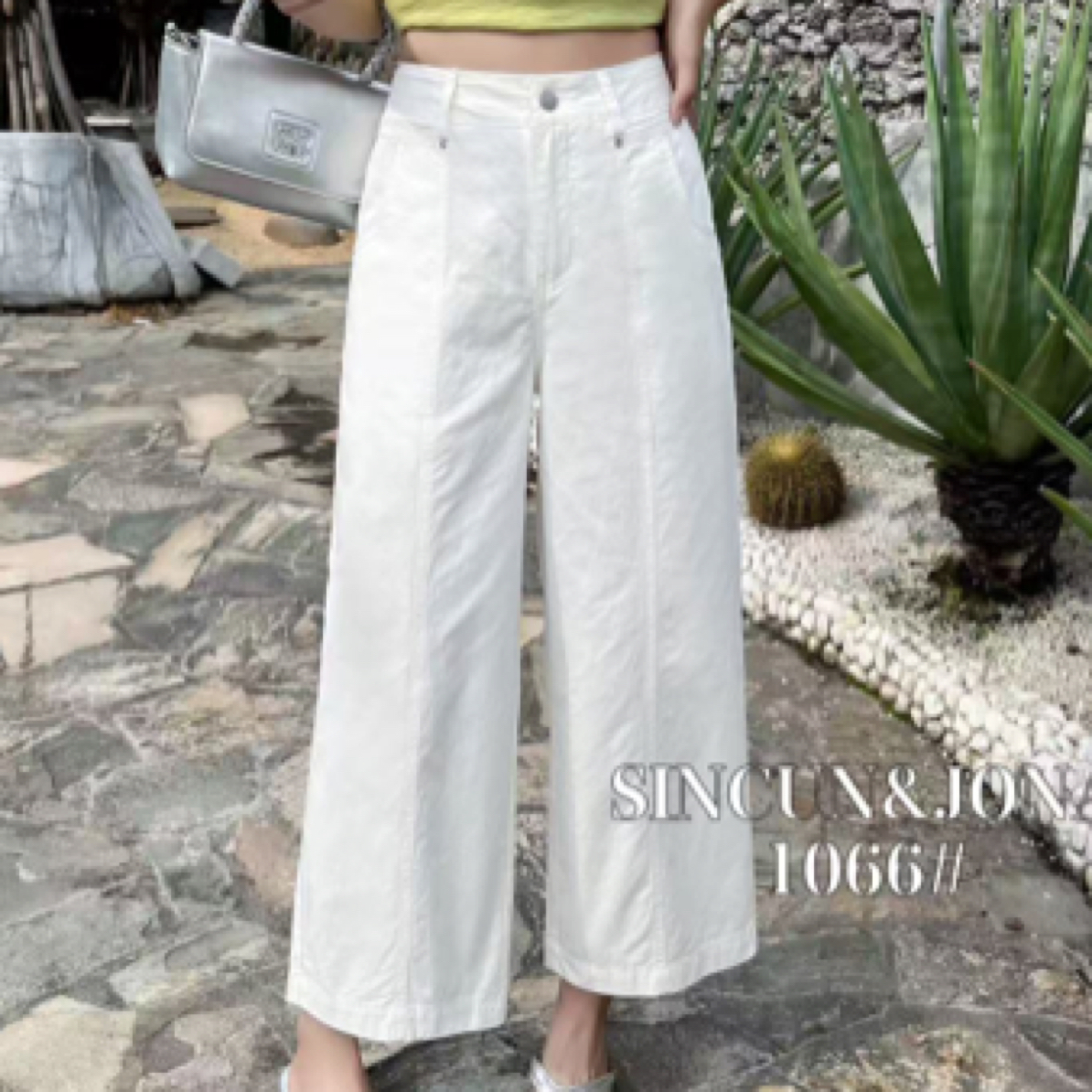 1066直筒高腰阔腿九分牛仔裤秋新款宽松百搭休闲裤女