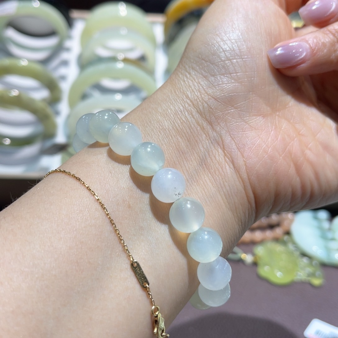 岫玉未镶嵌手镯手镯