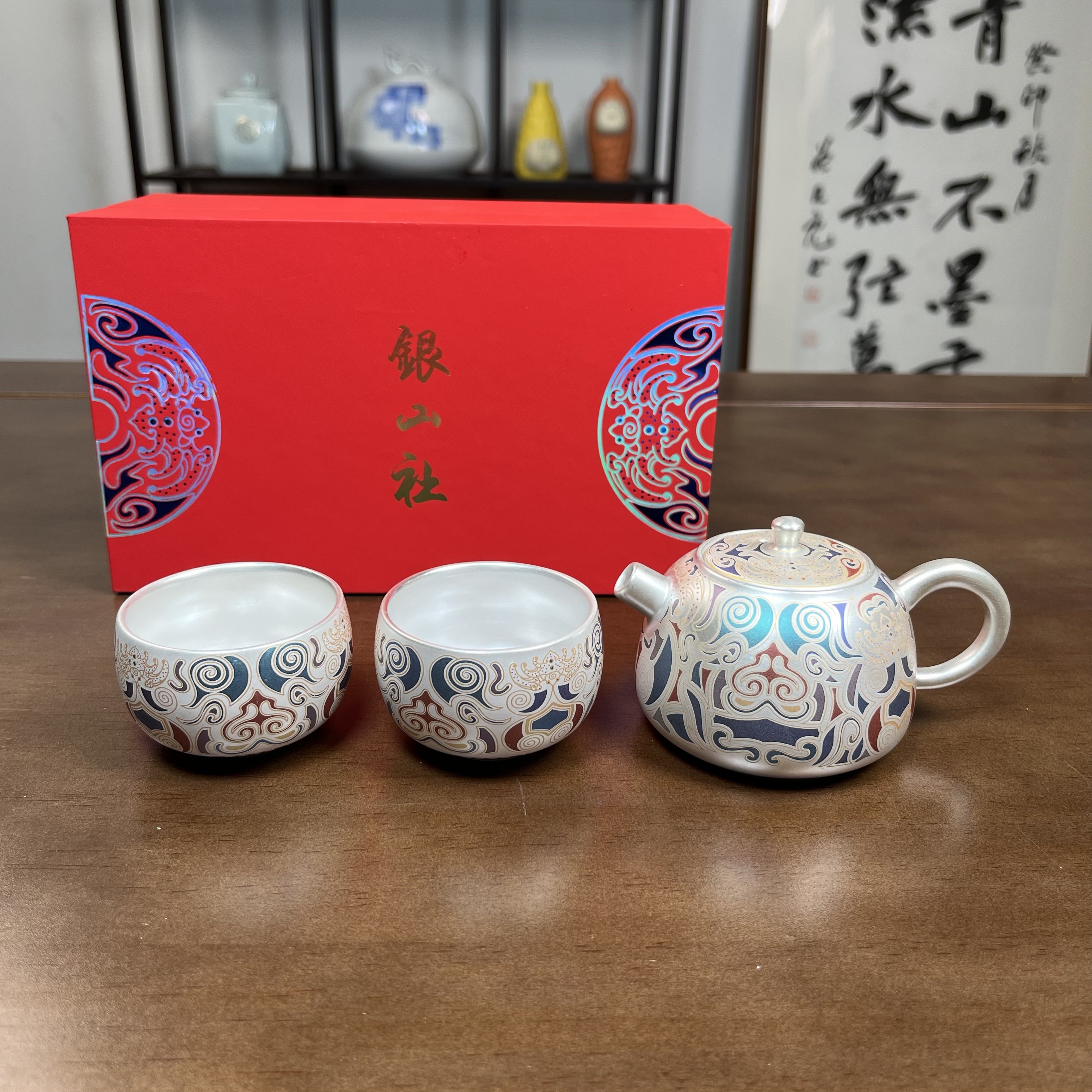 饕餮·白银壶两杯222