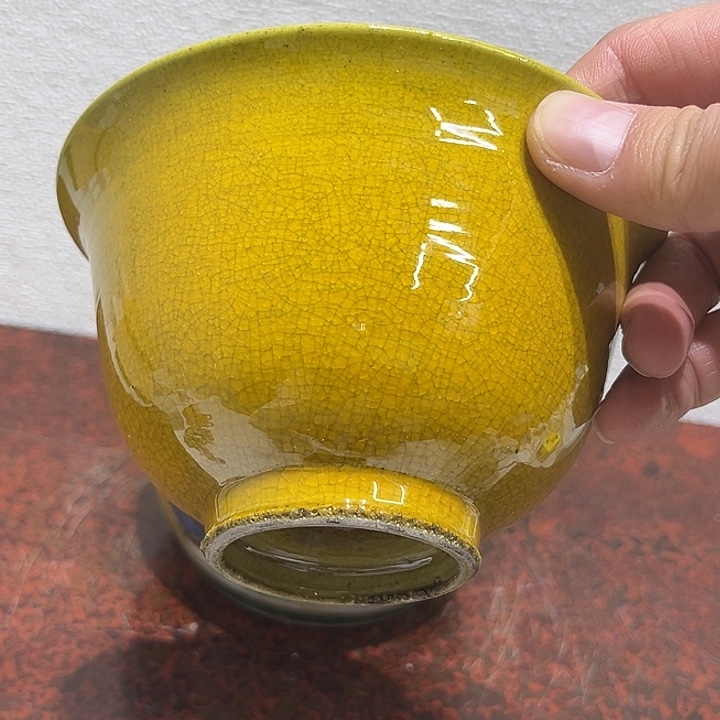 蓝***云瓷片精美的陶瓷摆件……