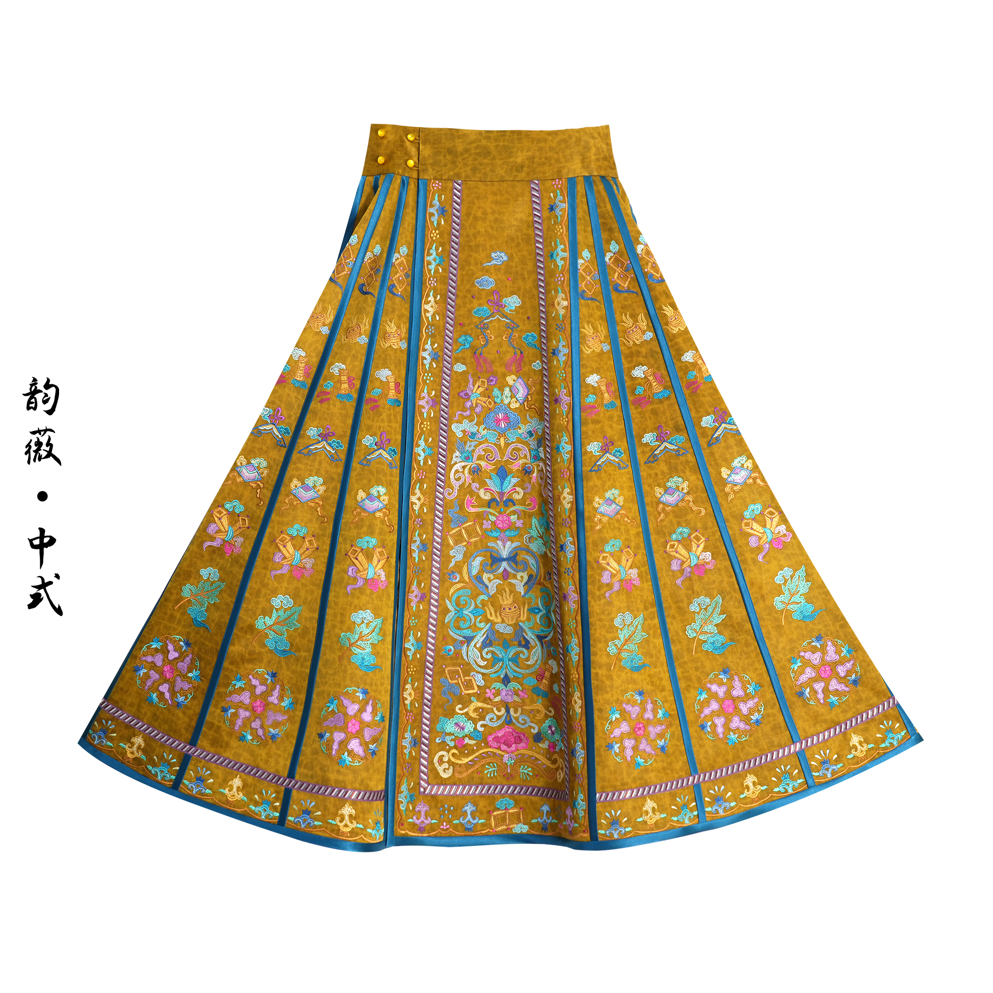 女士半身裙中国风传统国风中式重工刺绣马面裙0307