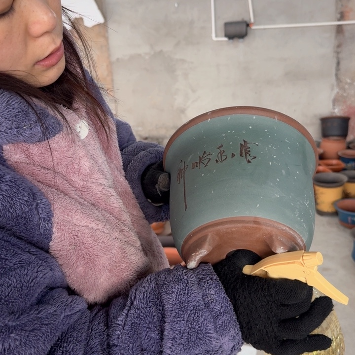 紫砂紫砂花盆口径