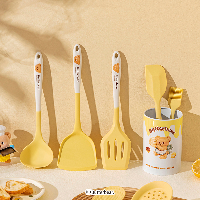 【摩登主妇&黄油小熊】硅胶锅铲家用不粘锅专用炒勺炒菜铲子餐具