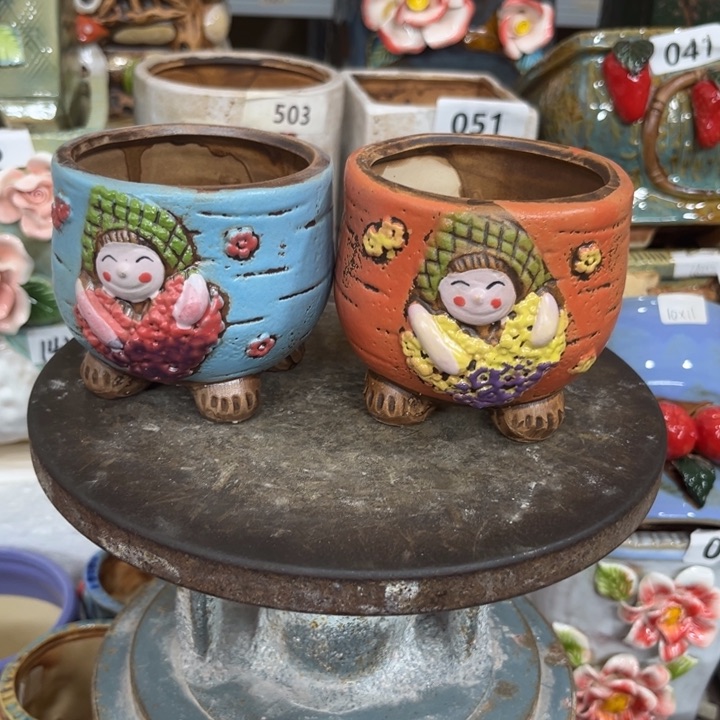 紫砂花盆粗陶材质多肉花盆