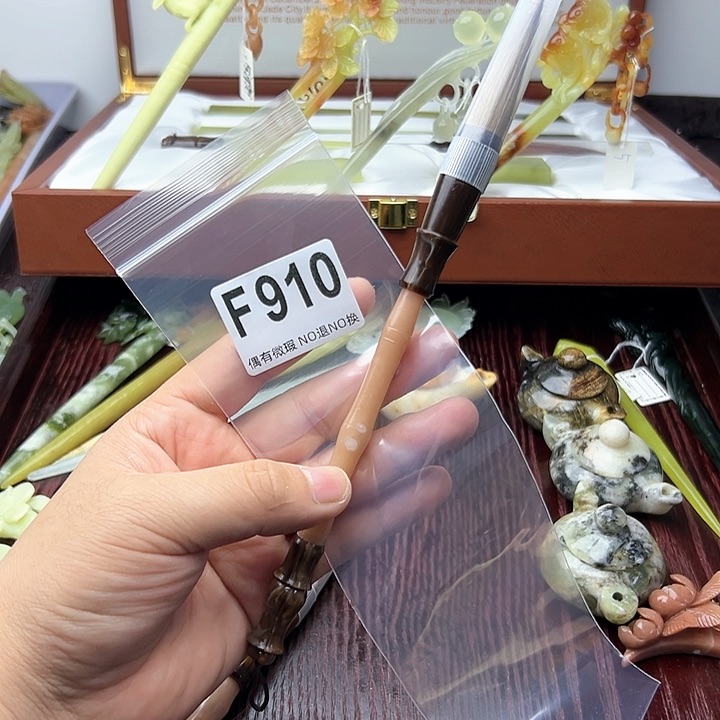 蛇纹石玉发饰合金M****a