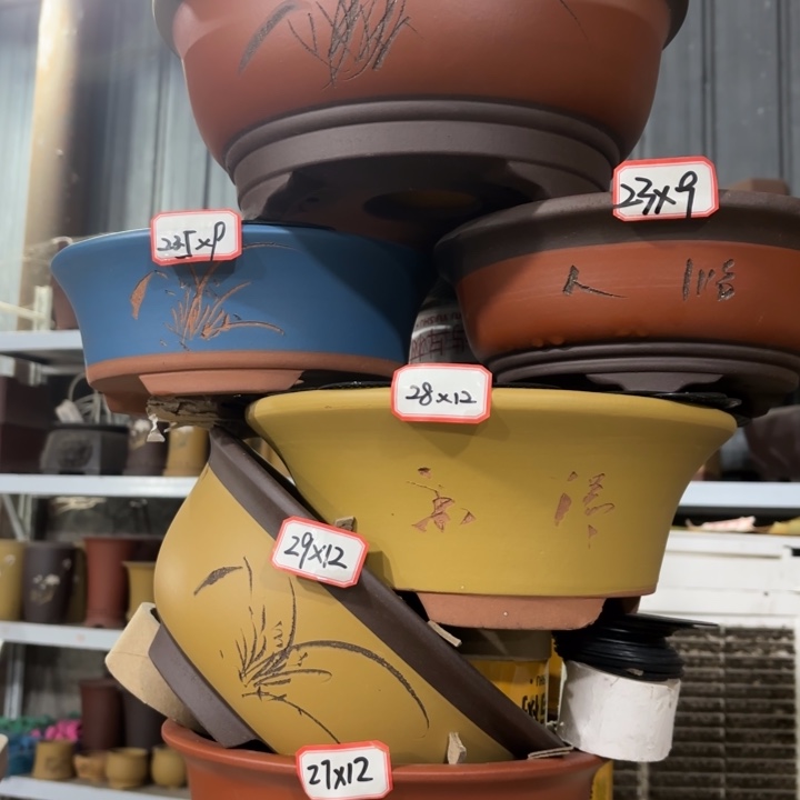 花盆紫砂100-6。     