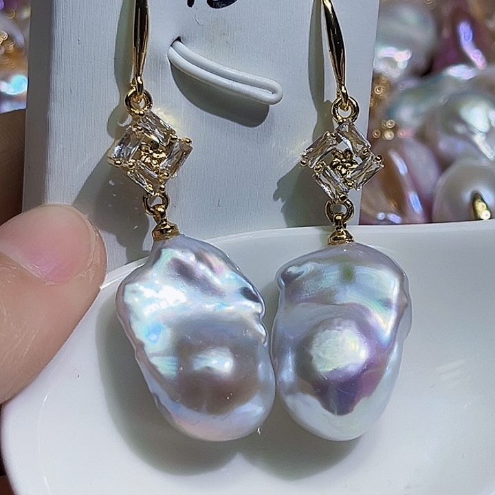 未镶嵌耳饰淡水珍珠