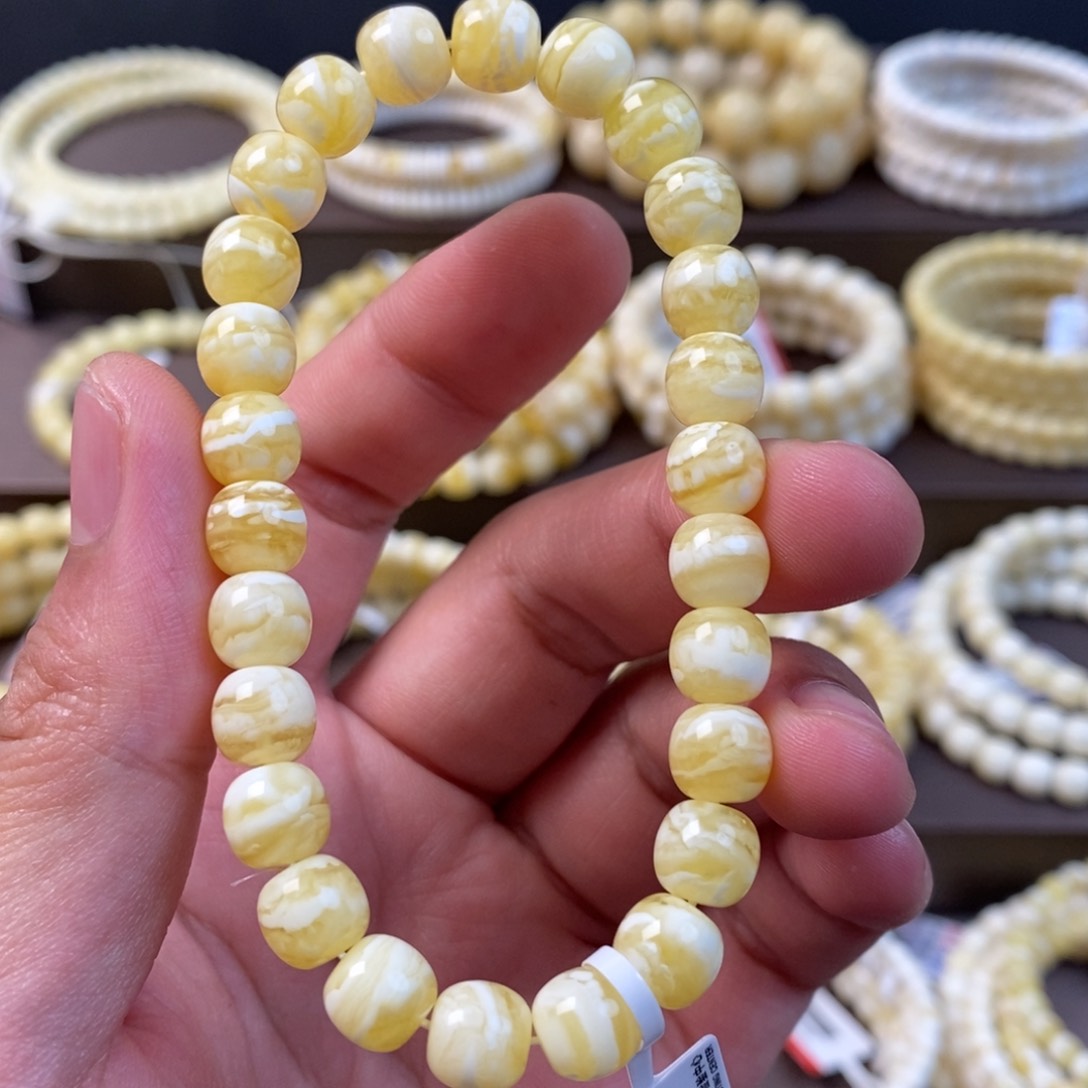 未镶嵌蜜蜡珠宝奇石8mm