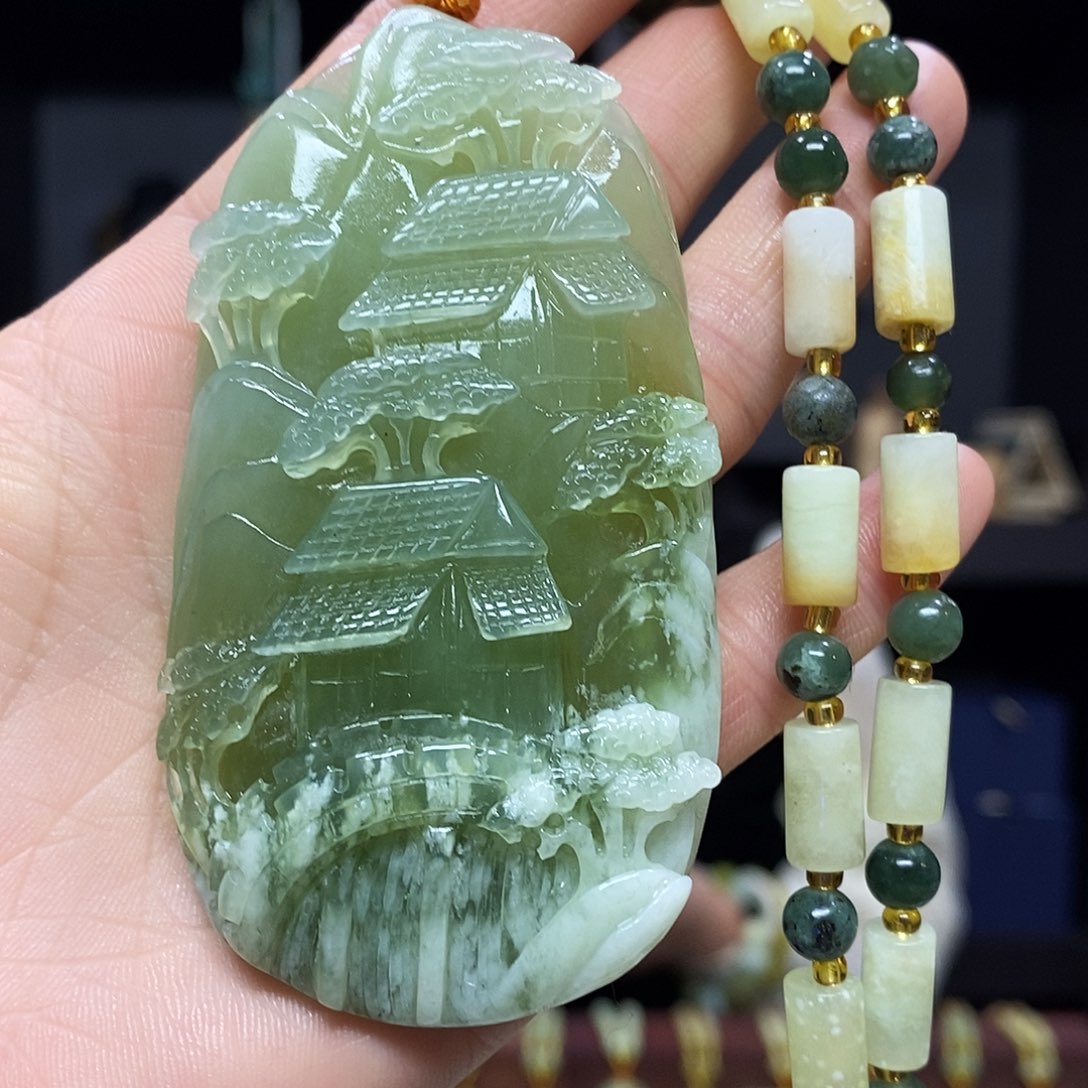 岫玉挂件吊坠未镶嵌