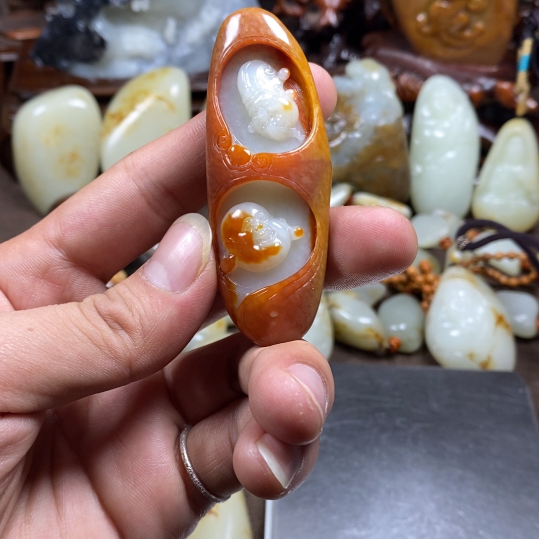 和田玉未镶嵌挂件