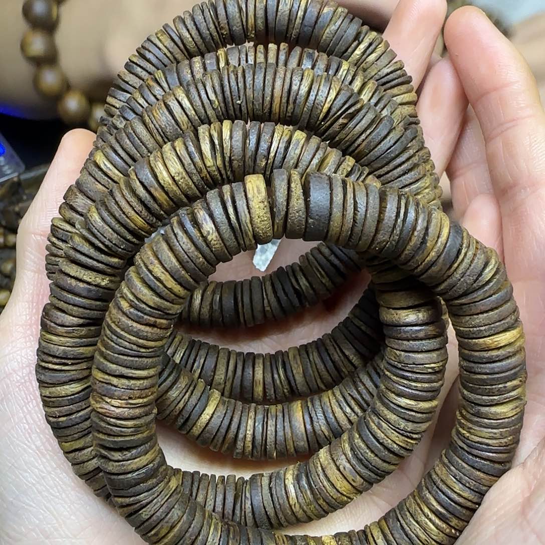 沉香沉香碎屑+沉水浮1.0片片珠单圈13克加多样性发一