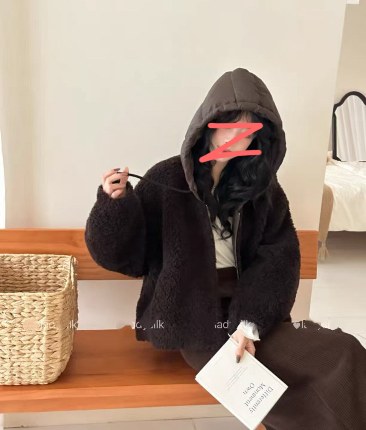 9801-DQ新款毛毛加厚短外套(80-135)