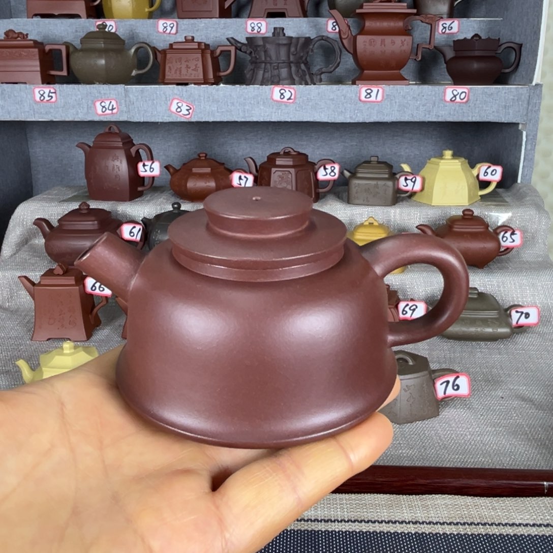 紫泥茶壶半手工制作