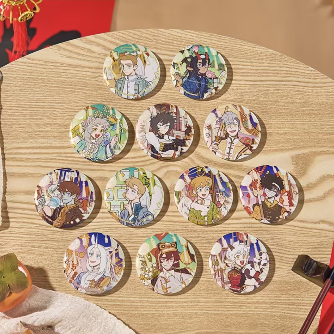 分子互动万圣街-游园会系列马口铁徽章/周边