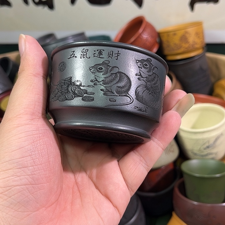 茶杯紫砂全手工紫砂主人杯