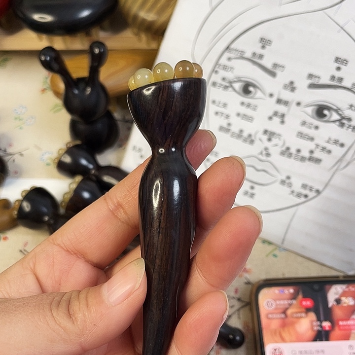 紫光檀大莲蓬微瑕19.9一个