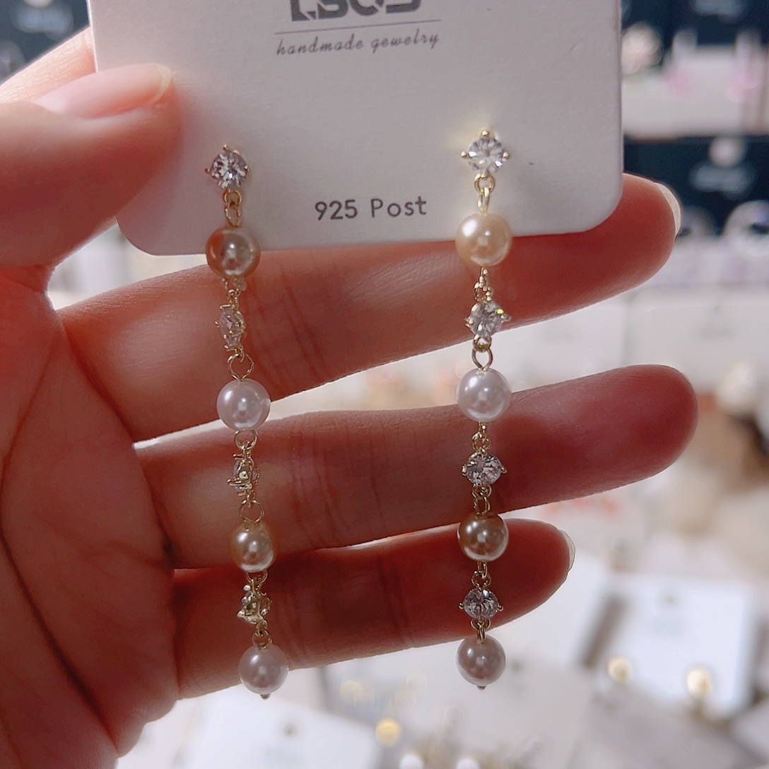 锆石纯铜合金耳环的