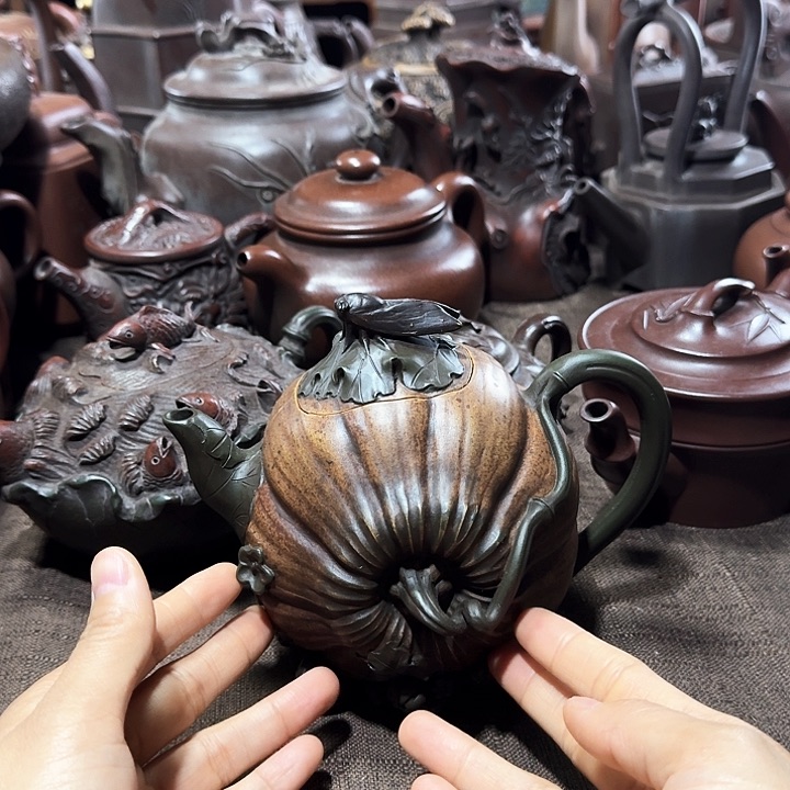 泥塑石**美紫砂壶茶具壶