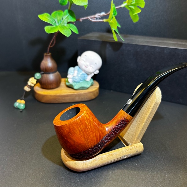 意大利马仕石楠木手工烟斗3A级螃蟹标3mm烟道