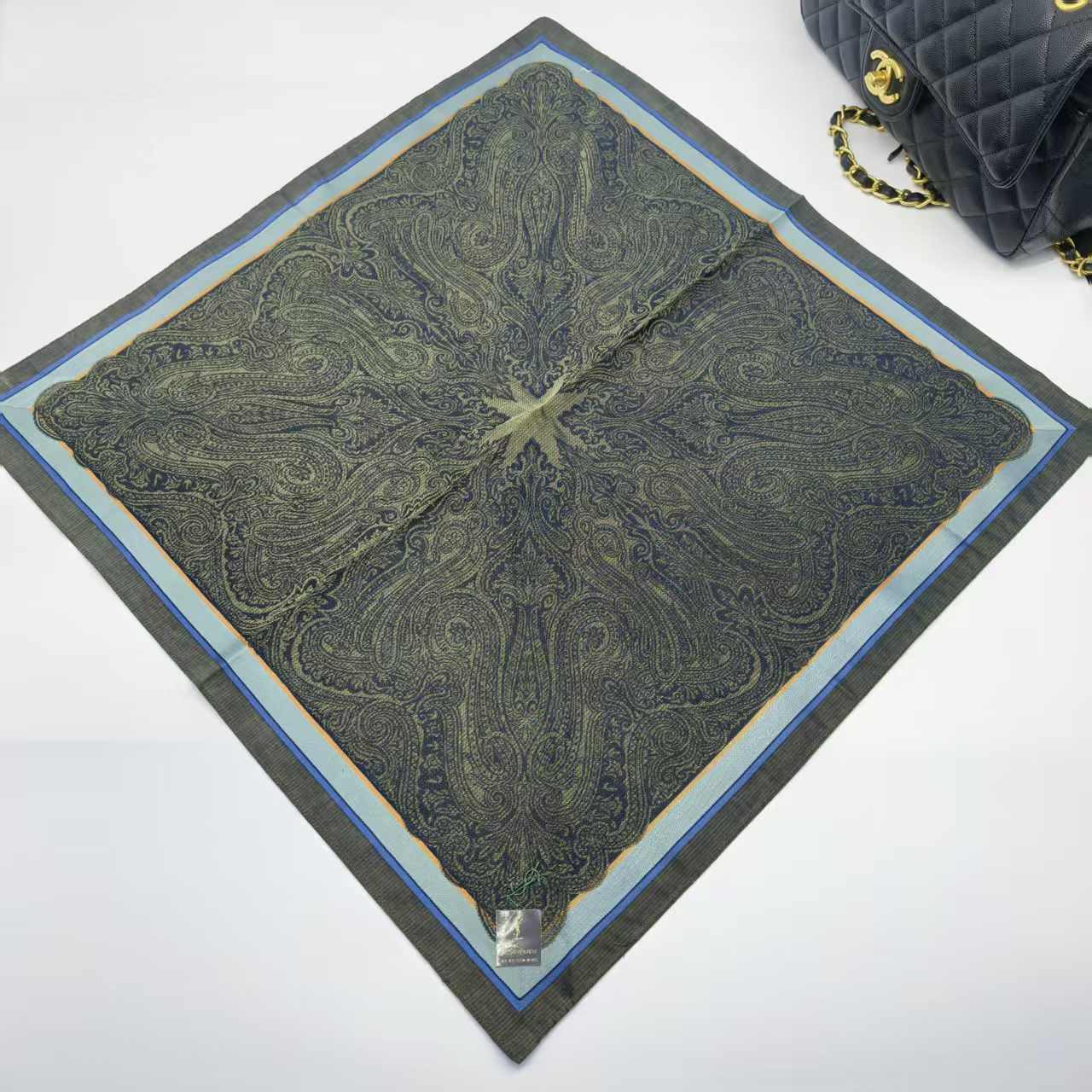 99新 YSL/圣罗兰 海囤/圣罗兰/丝巾/xh94605