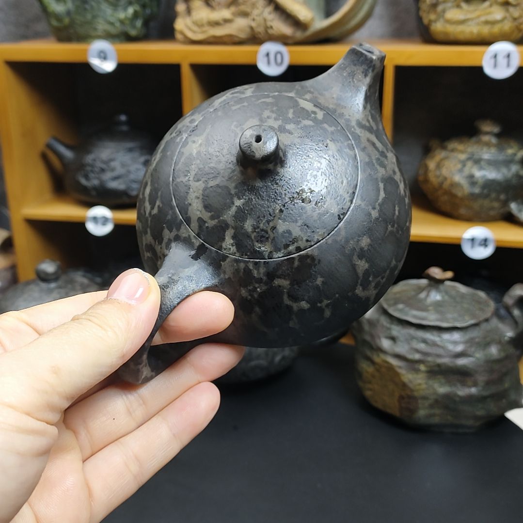 紫砂茶壶华守智壶冰碛岩石壶