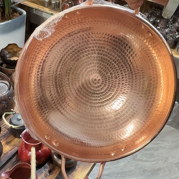 紫铜手工制作锅30口径