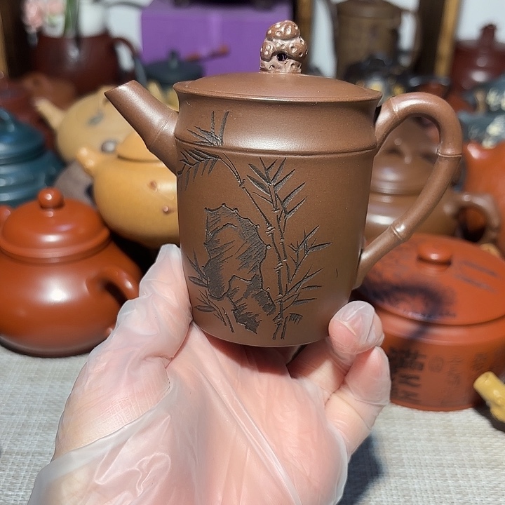 紫砂茶壶原矿宜兴紫砂120cc