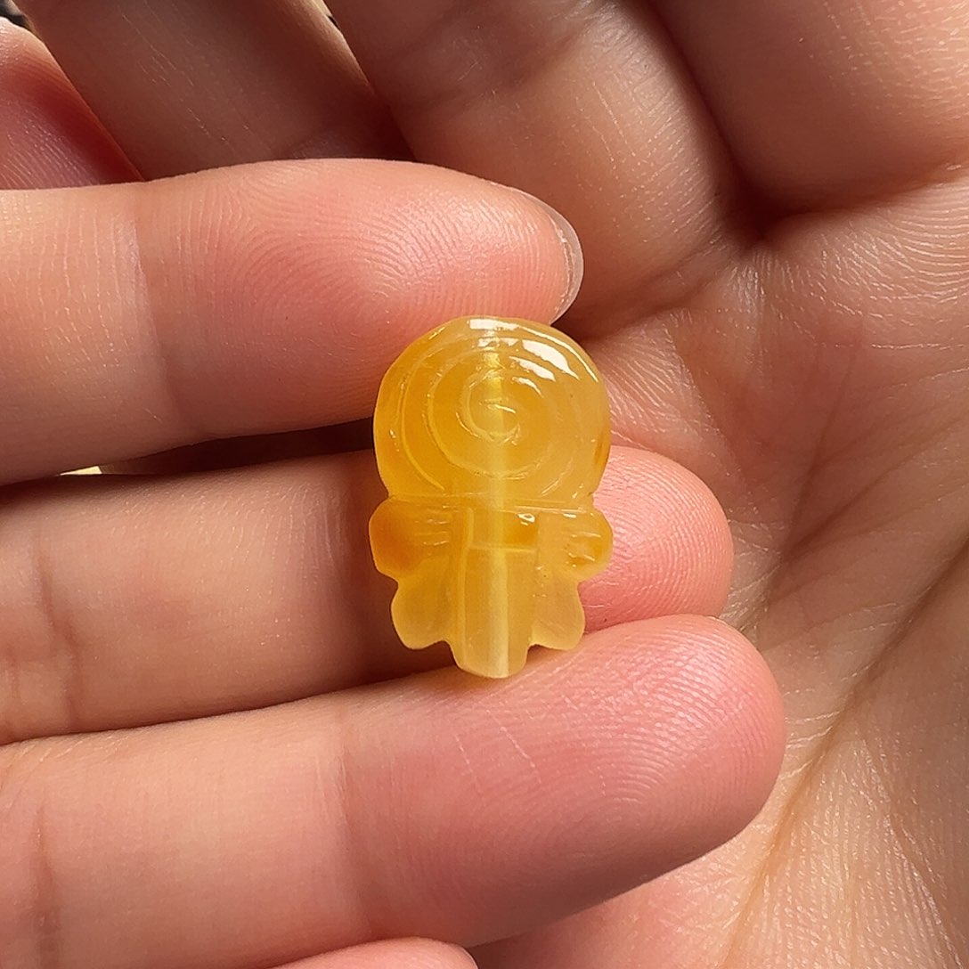 蜜蜡颈饰未镶嵌棒棒糖