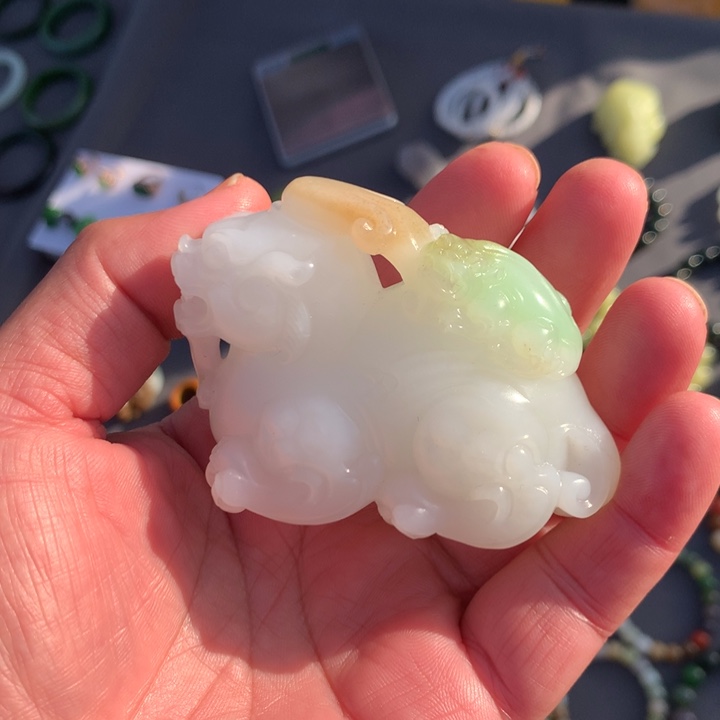 颈饰未镶嵌透闪石质玉