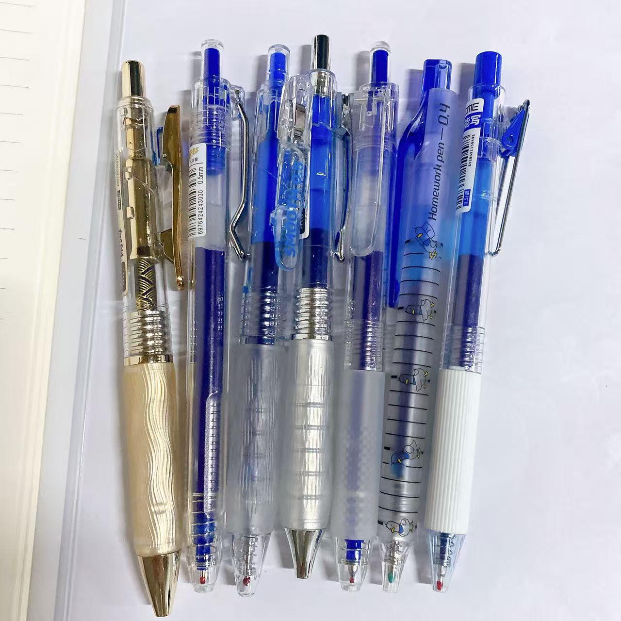 【蓝-7支】B06柯林闹海LALA巨能写图米鸭先知按动 民族服装舞台