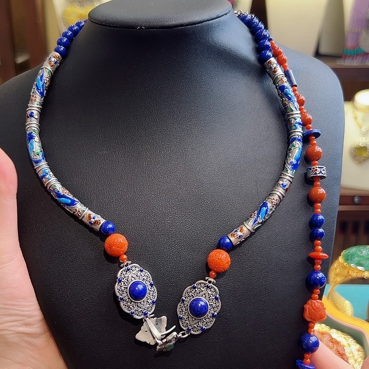 青金石项链未镶嵌项链