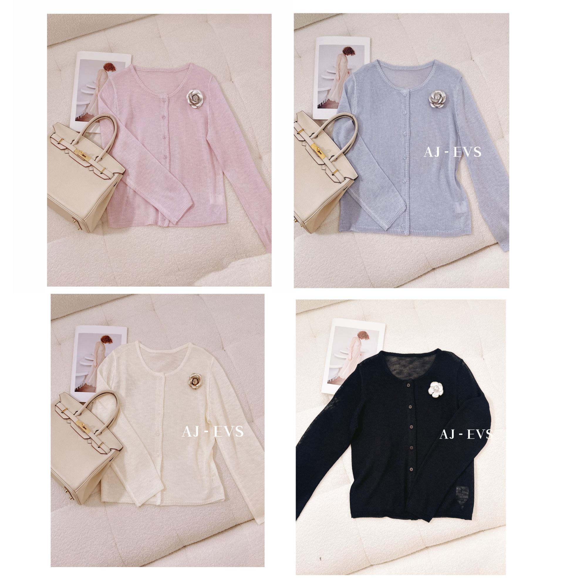 AJ-EVS【空调防晒开衫·亚麻天丝透气感百搭开衫】