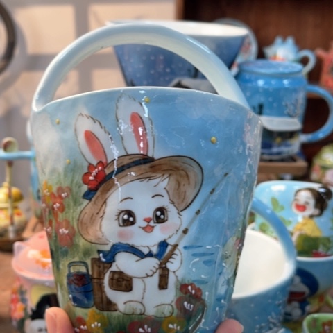 炉景德镇釉下手绘陶瓷 